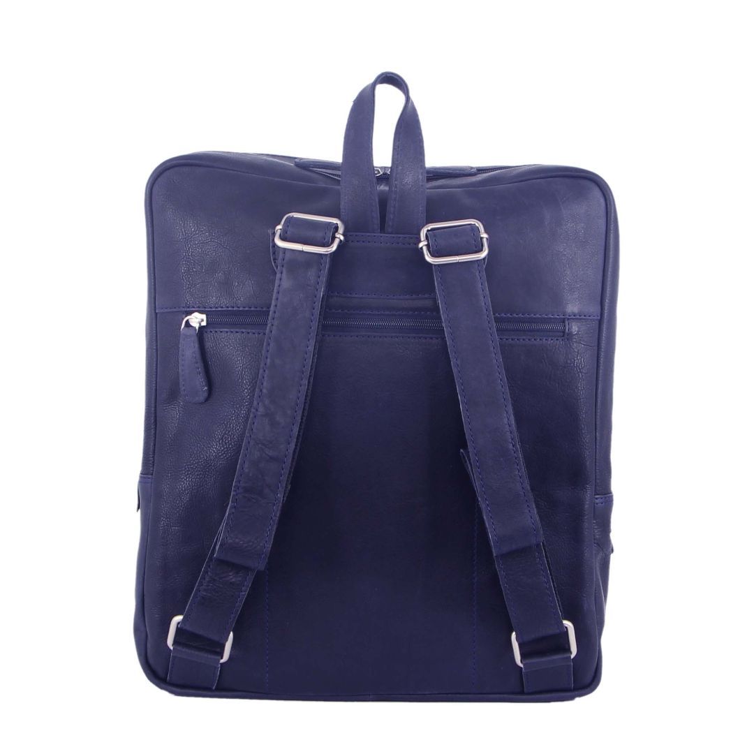 Business Computer Bags Pierre Cardin Rustic Leather Backpack Masculino Midnight | 9350-PDVSH