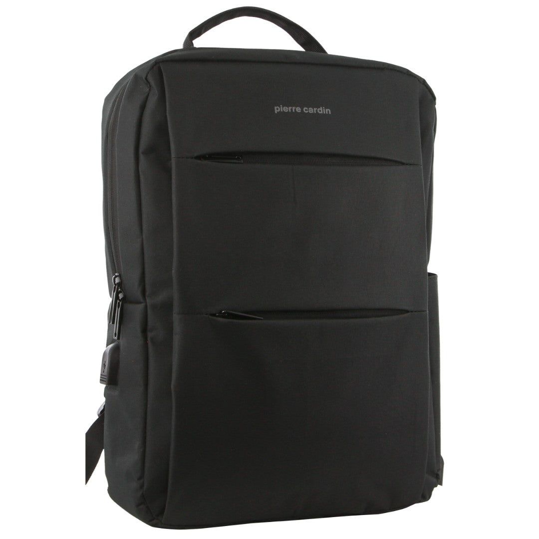 Business Computer Bags Pierre Cardin Travel & Business Backpack with Built-in USB Port Masculino Pretas | 3806-CNHKU