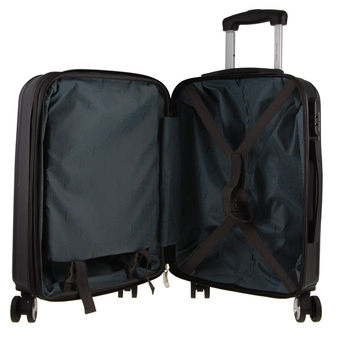 Cabin Cases Pierre Cardin 54cm CABIN Hard Shell Case Travel Pretas | 8239-WREUH