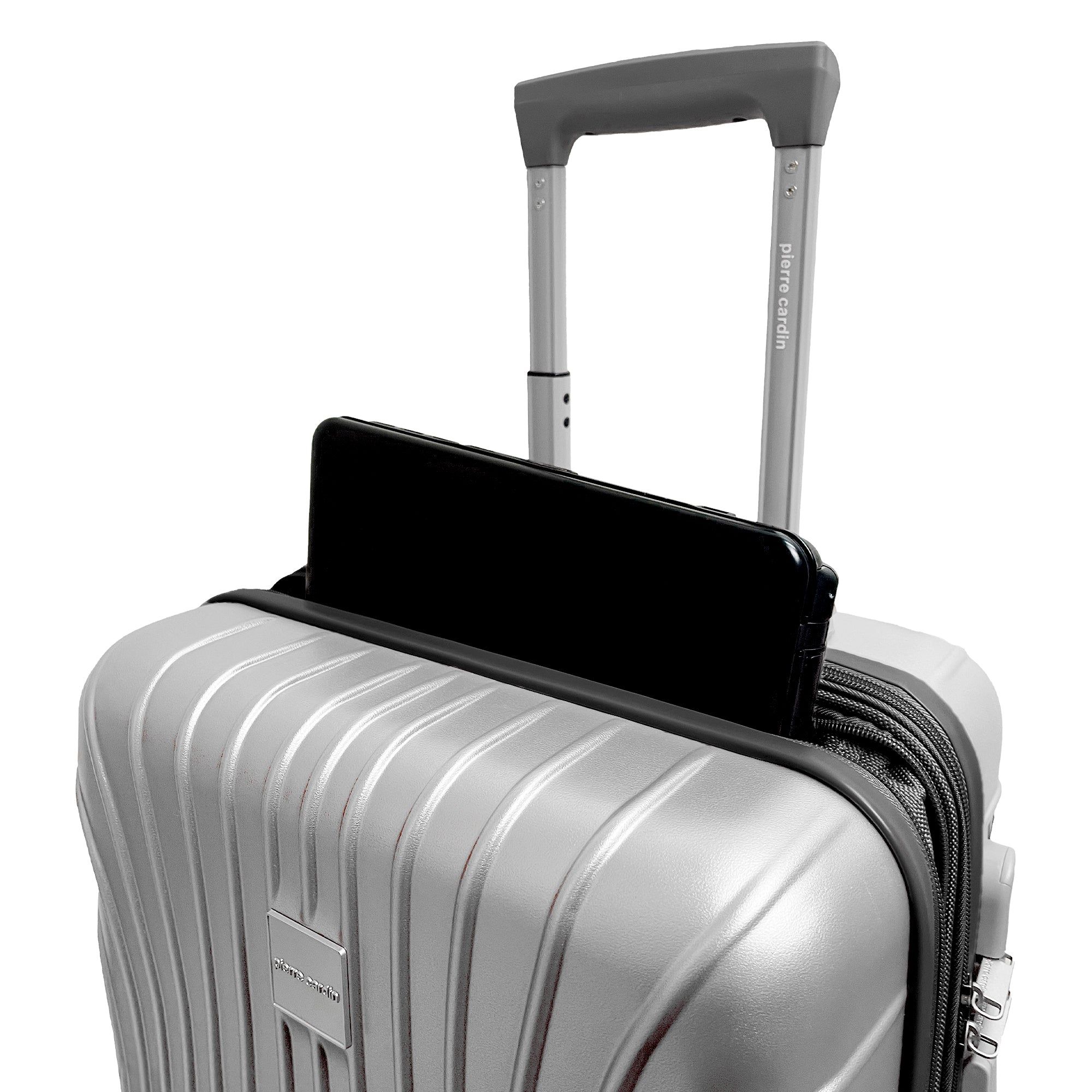 Cabin Cases Pierre Cardin 54cm CABIN Hard Shell Case Travel Prateadas | 6574-MRIAT