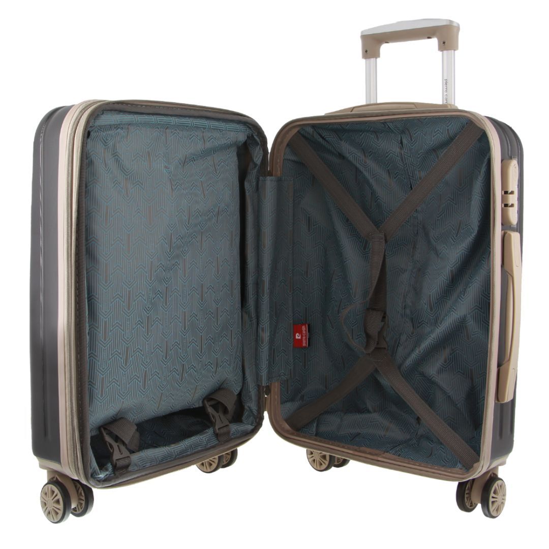 Cabin Cases Pierre Cardin 54cm Cabin Hard-Shell Suitcase Masculino Pretas | 8259-TZJSE