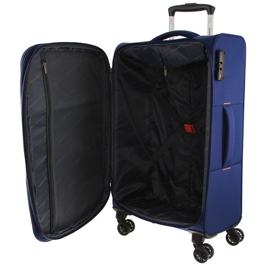 Cabin Cases Pierre Cardin 55cm CABIN Soft-Shell Suitcase Masculino Azul Marinho | 8627-YDTOQ