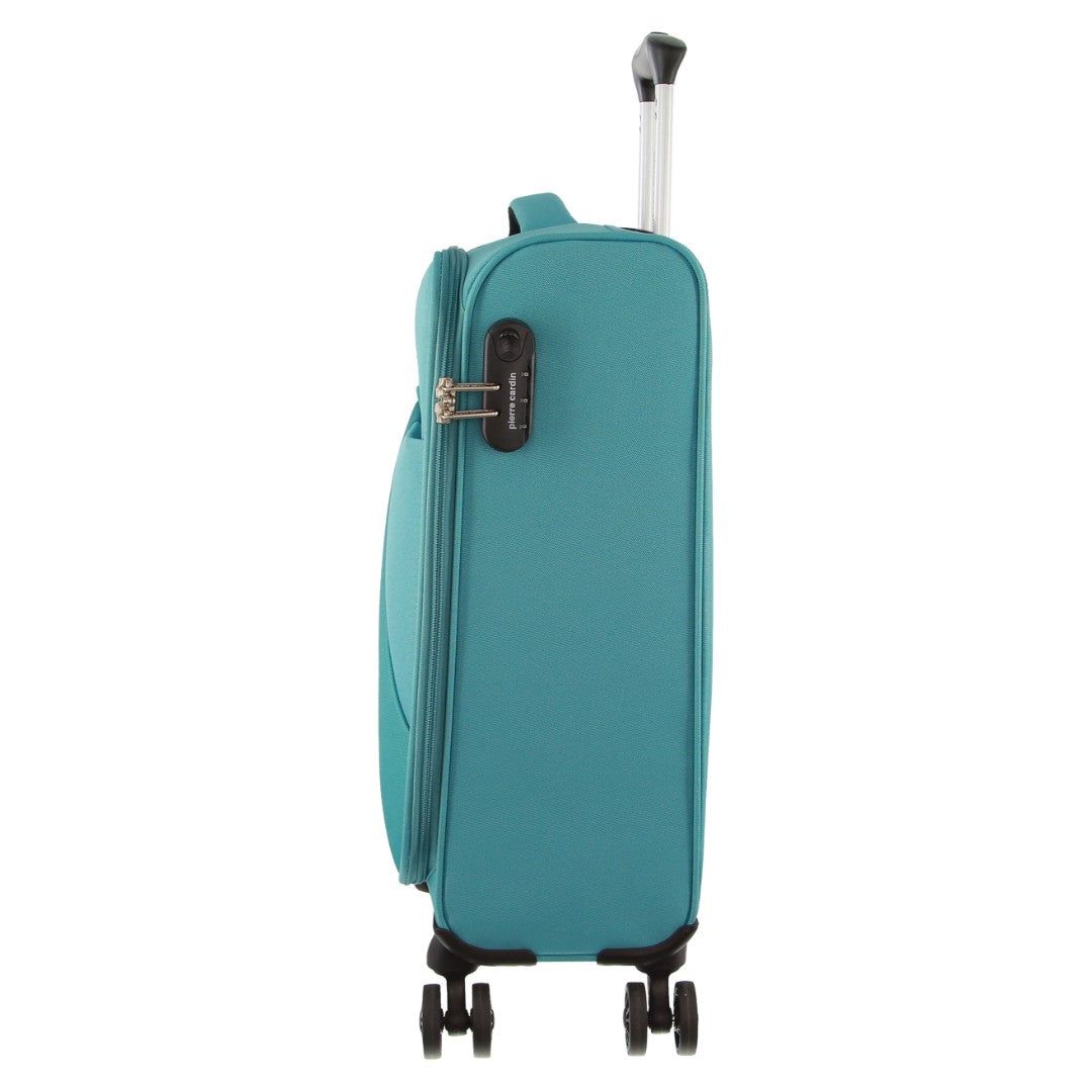 Cabin Cases Pierre Cardin 55cm CABIN Soft-Shell Suitcase Travel Turquesa | 5097-MRKUX