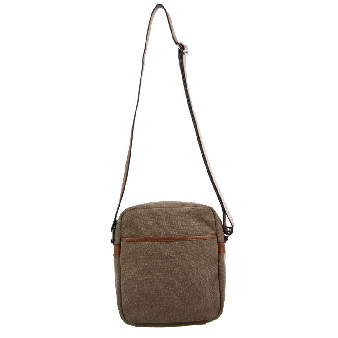 Canvas Bags Pierre Cardin Canvas Cross Body Bag Masculino Marrom | 6183-PGNJB