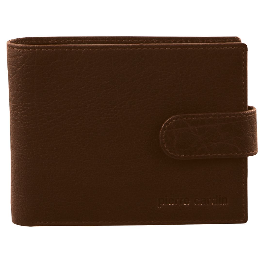 Carteira Trifold Pierre Cardin Rustic Leather Wallet Masculino Pretas | 2078-RPQJI