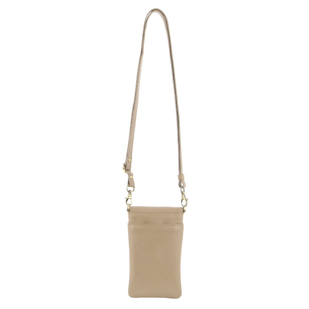 Carteiras Grandes Pierre Cardin Leather Phone Cross-Body Bag Feminino Douradas | 3049-DYZTF