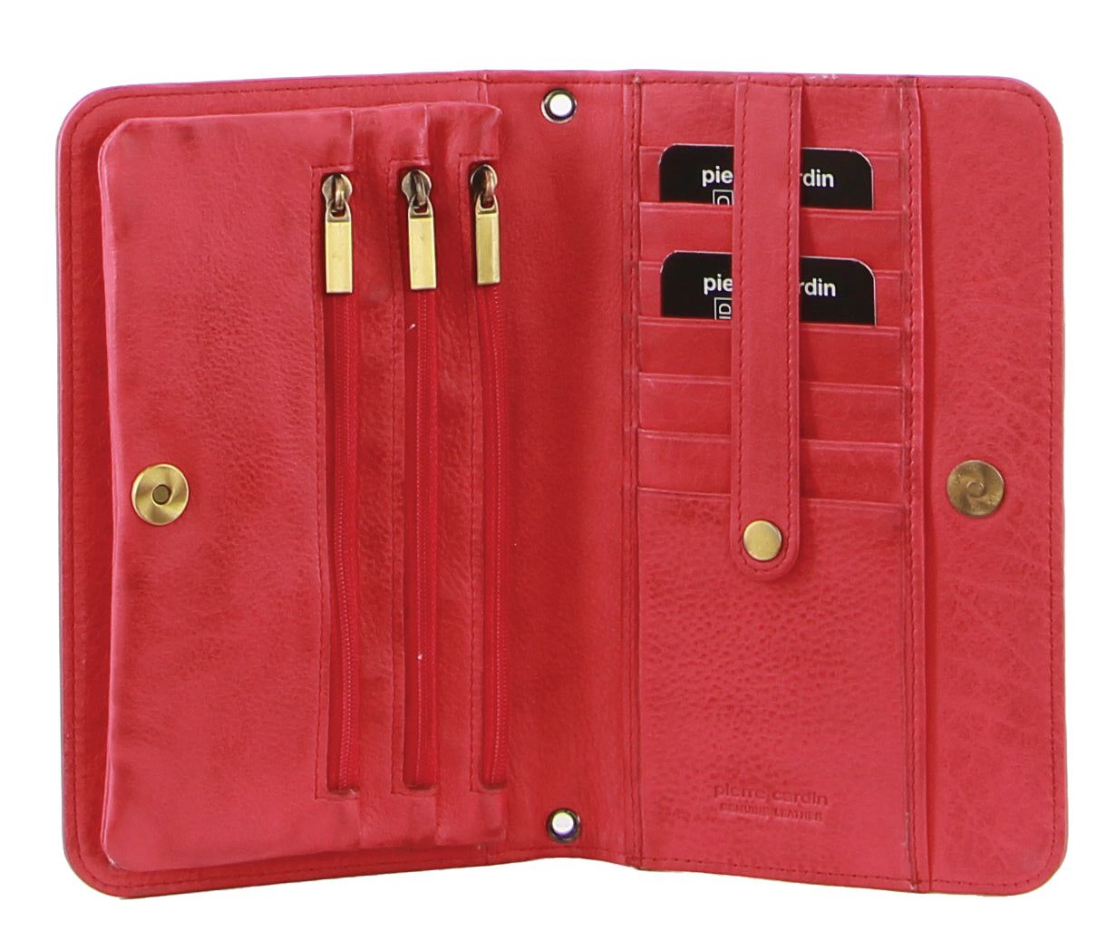 Clutch Pierre Cardin Genuine Leather Clutch Wallet Bag Feminino Rosa | 4897-XTPVN