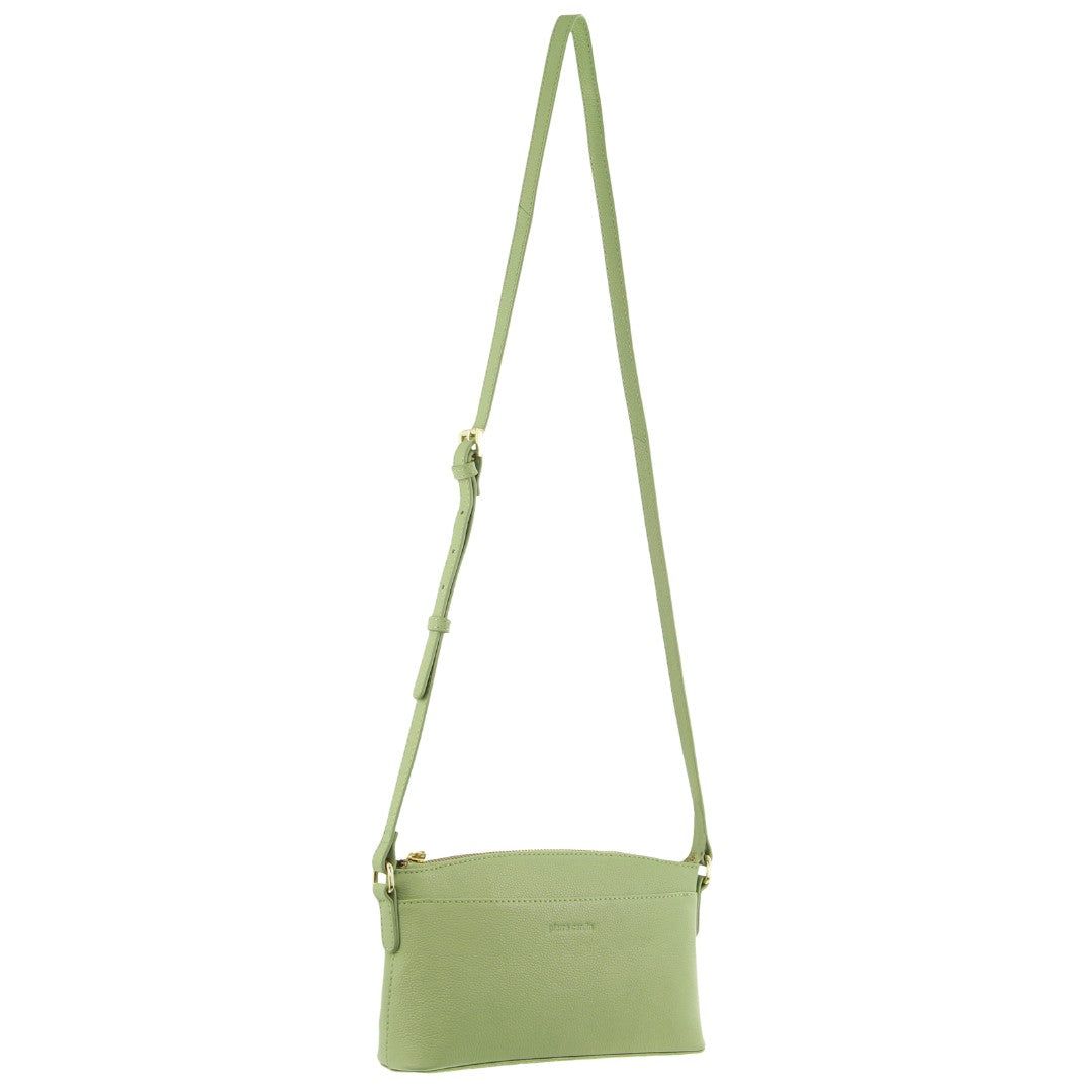 Clutch Pierre Cardin Leather Crossbody Bag Feminino Jade | 7496-GCMUN