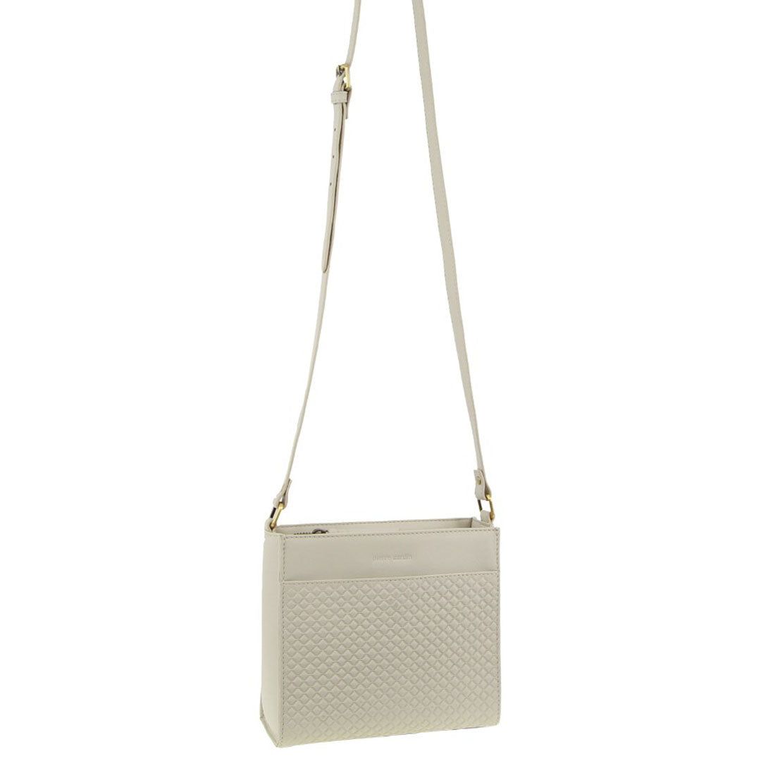 Clutch Pierre Cardin Leather Diamond Pattern Embossed Cross-Body Bag Feminino Bege | 0625-AGTBW