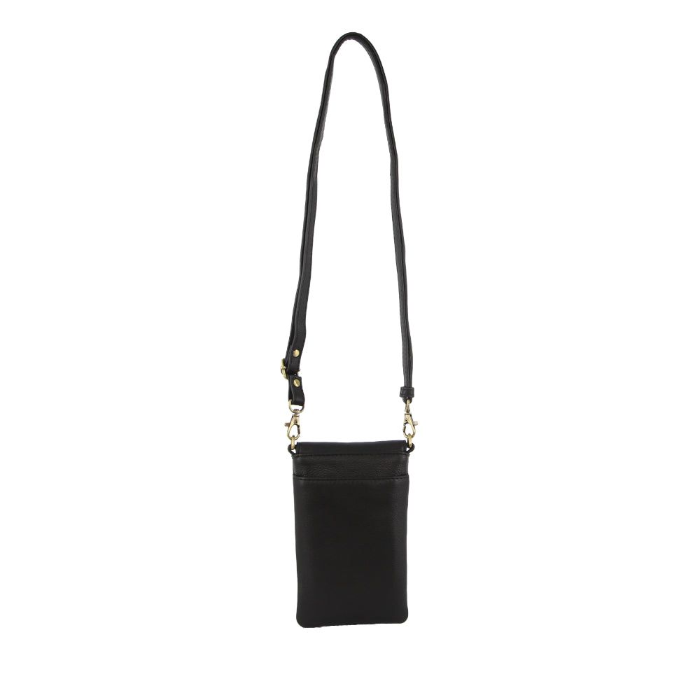 Clutch Pierre Cardin Leather Phone Cross-Body Bag Feminino Pretas | 8279-XWSAN