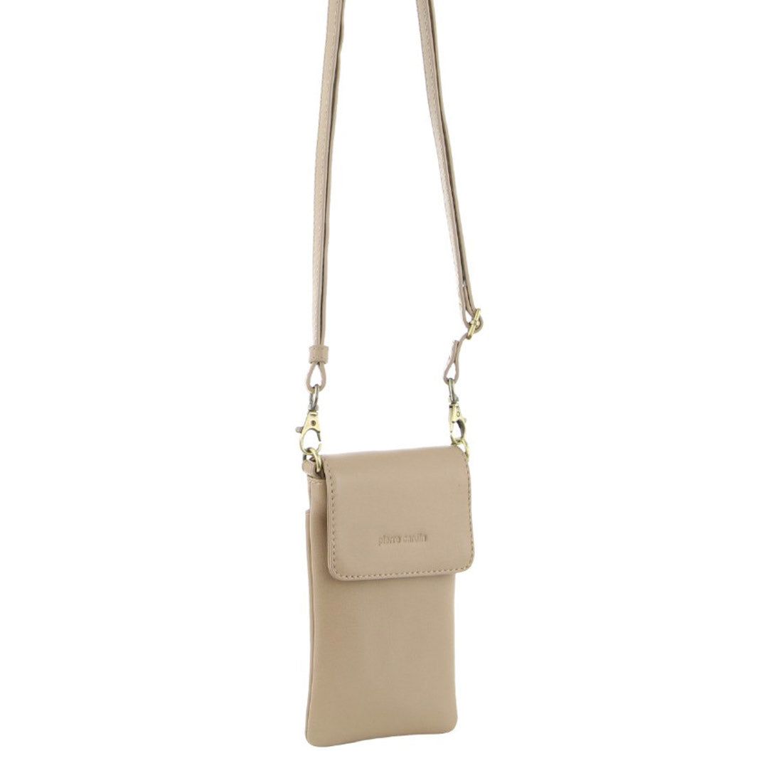 Clutch Pierre Cardin Leather Phone Cross-Body Bag Feminino Douradas | 7904-VUSDZ