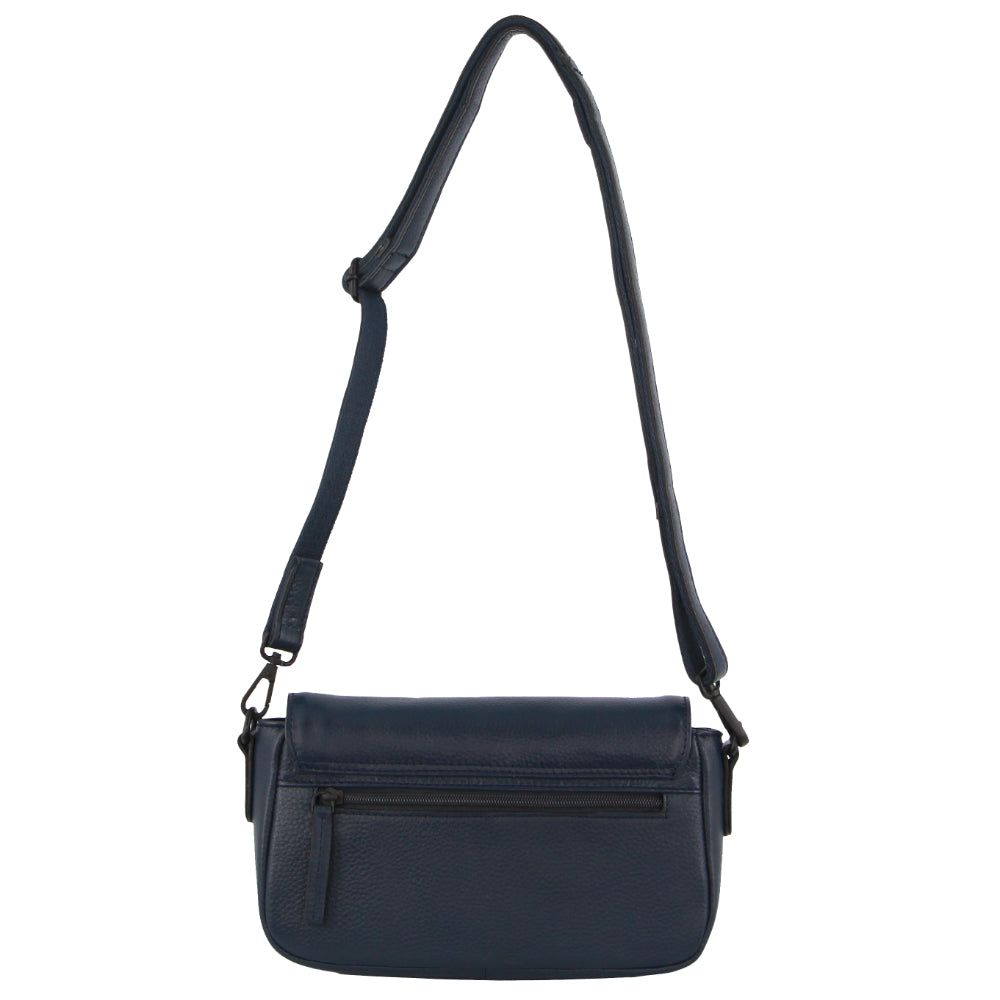 Clutch Pierre Cardin Leather Pleated Design Crossbody Bag Feminino Azul Marinho | 6075-YTZNB