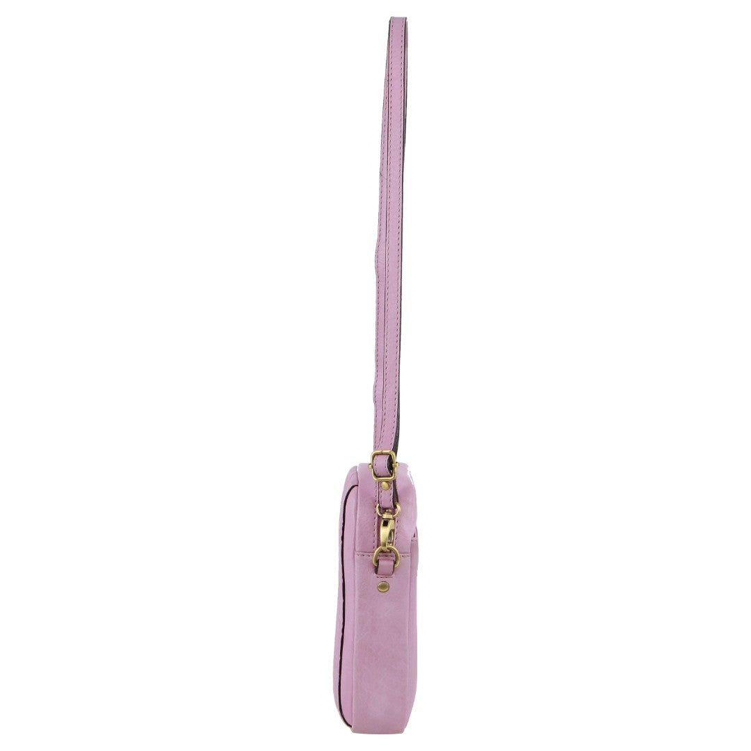 Clutch Pierre Cardin leather Textured Design Phone Bag Feminino Rosa | 0298-OXRUM