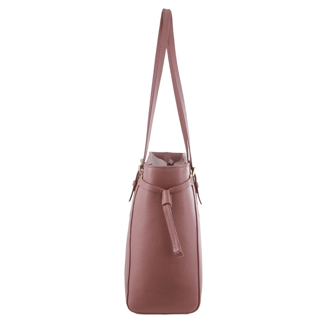 Handbags Pierre Cardin Leather Tote Bag Feminino Rosa | 1308-DPOEB