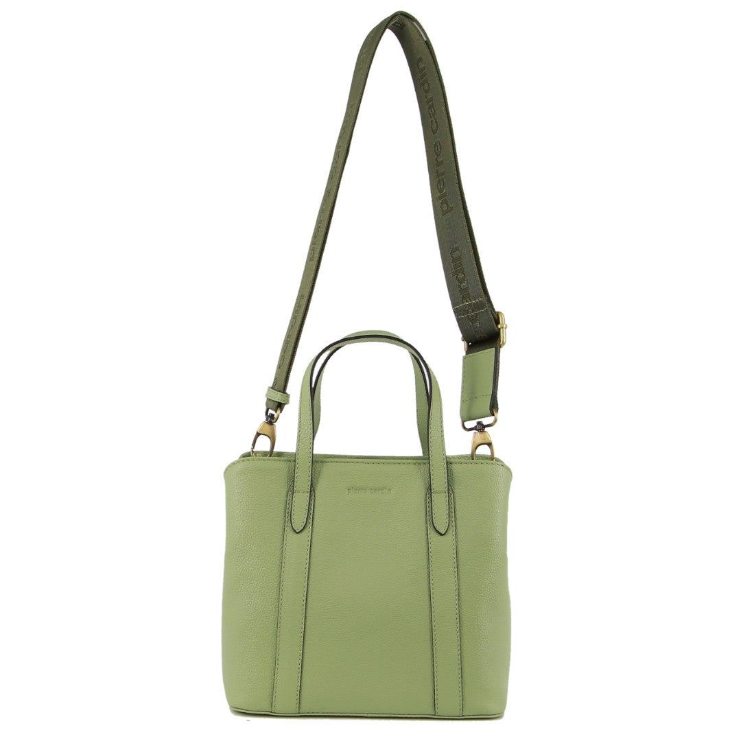 Handbags Pierre Cardin Leather Webbing Strap Tote Bag Feminino Jade | 9321-IOMZB