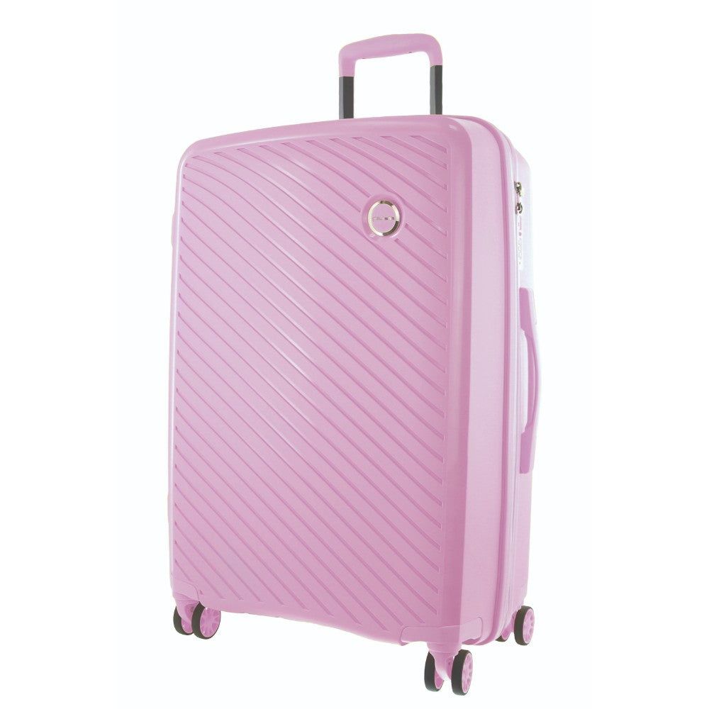 Hard Shell Cases Pierre Cardin 65cm Medium Hard-Shell Suitcase Travel Rosa | 5690-SAGIE