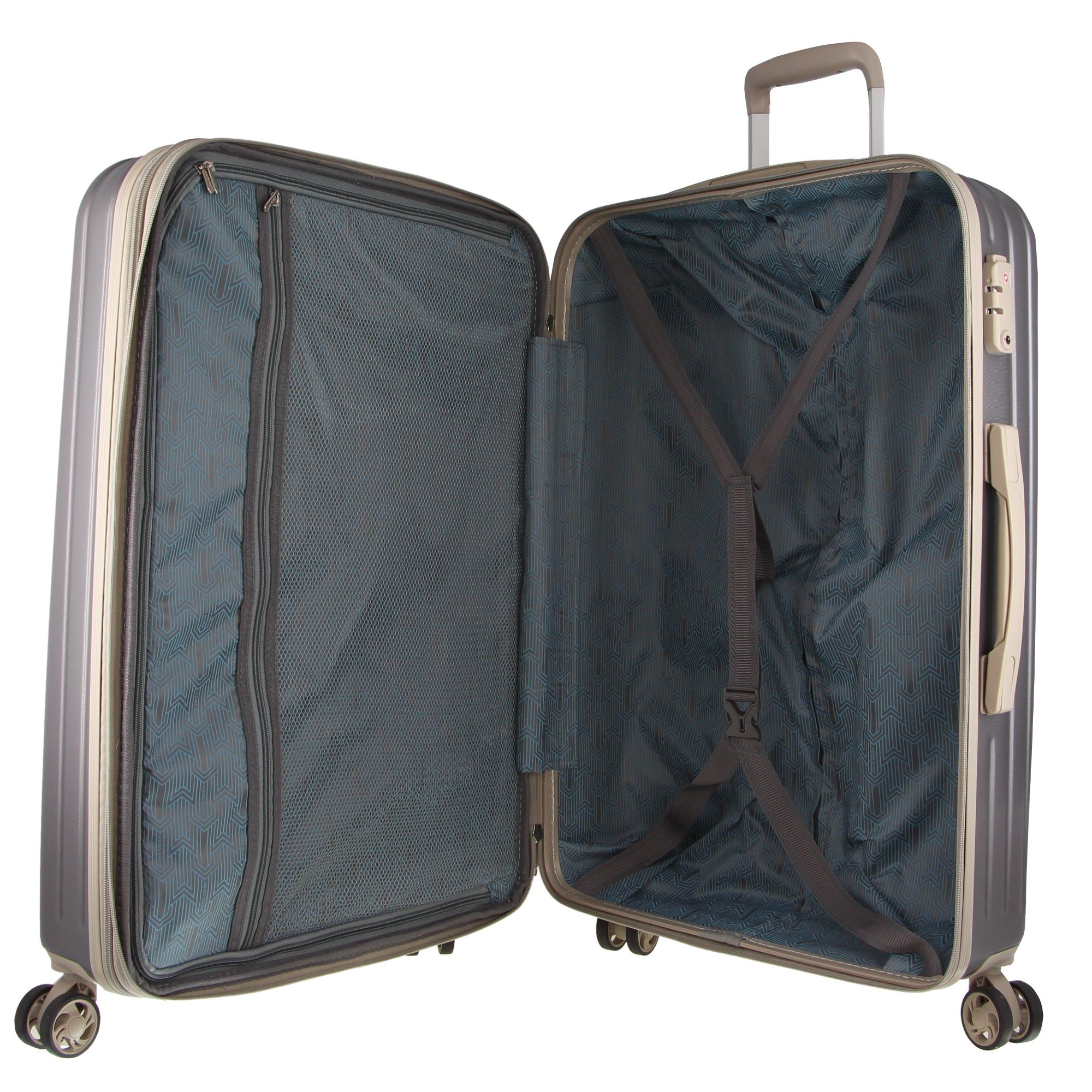 Hard Shell Cases Pierre Cardin 80cm Large Hard-Shell Suitcase Travel Cinzentas Escuro | 4859-EQVSG