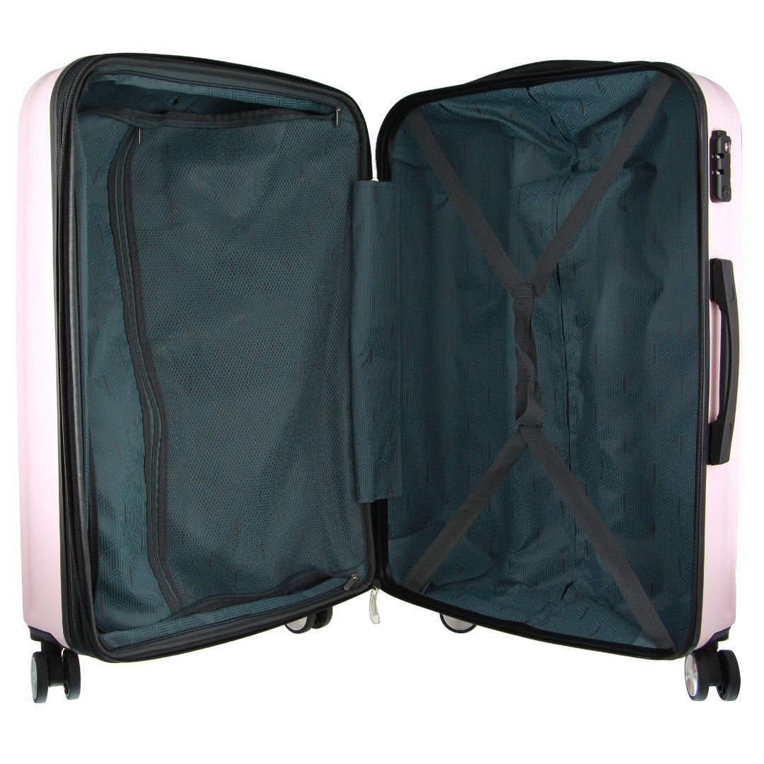 Hard Shell Cases Pierre Cardin Hard Shell 3-Piece Luggage Set Travel Rosa | 7623-DFOMG