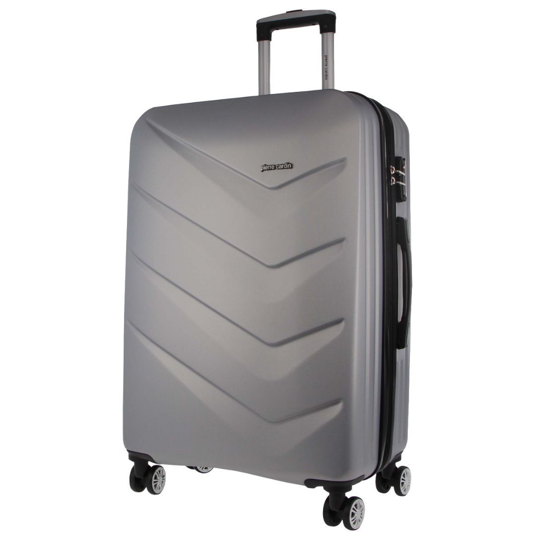 Malas De Viagem Pierre Cardin 54cm CABIN Hard Shell Case Travel Prateadas | 7081-CHKYM