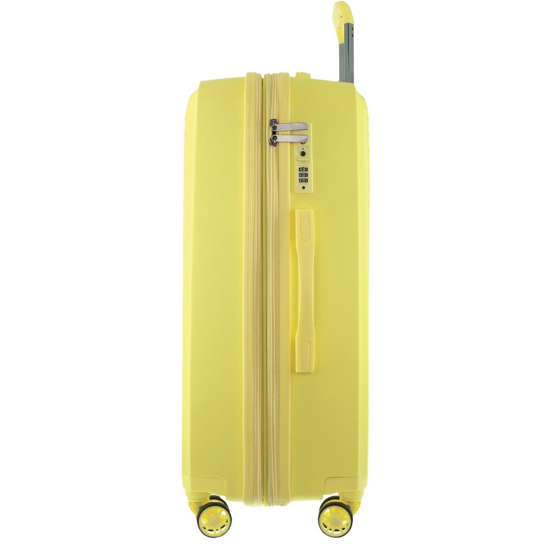 Malas De Viagem Pierre Cardin 65cm Medium Hard-Shell Suitcase Travel Amarelas | 0329-TCISQ