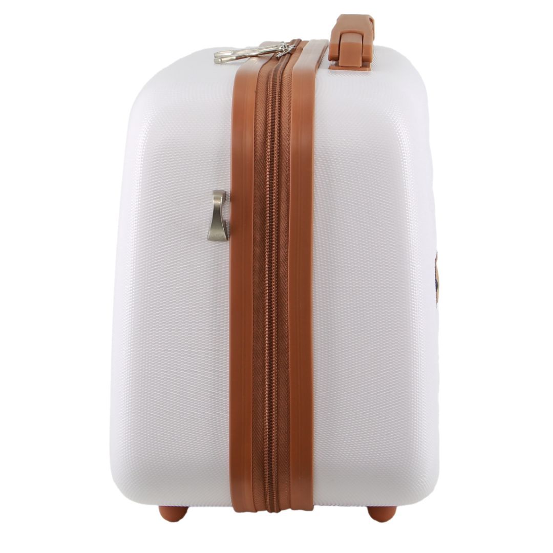 Malas De Viagem Pierre Cardin Hard Shell Beauty Case Travel Branco | 8403-ACVHG