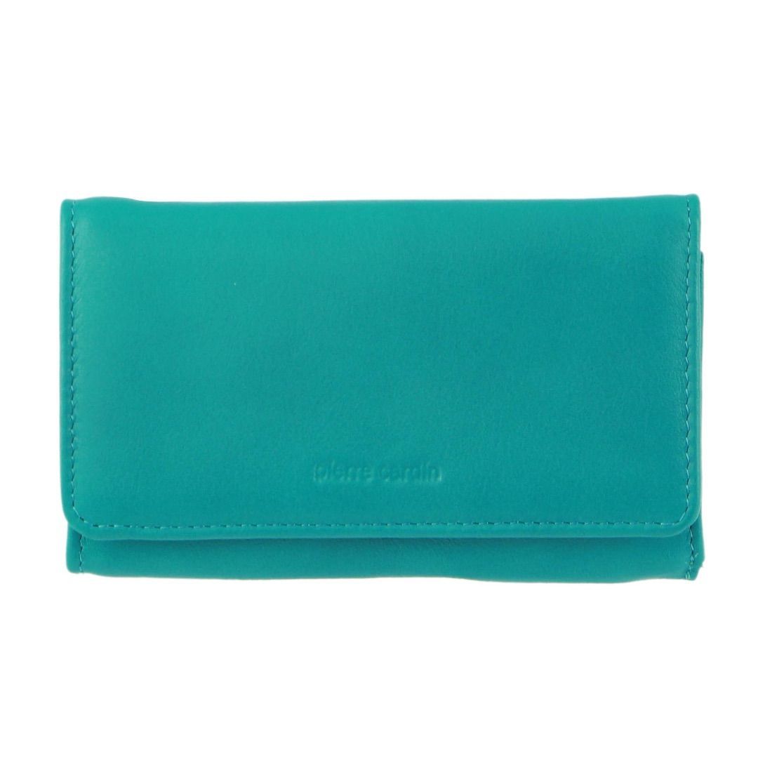 Medium Wallets Pierre Cardin Leather Tri-Fold Wallet Feminino Pretas | 9420-TVMKB