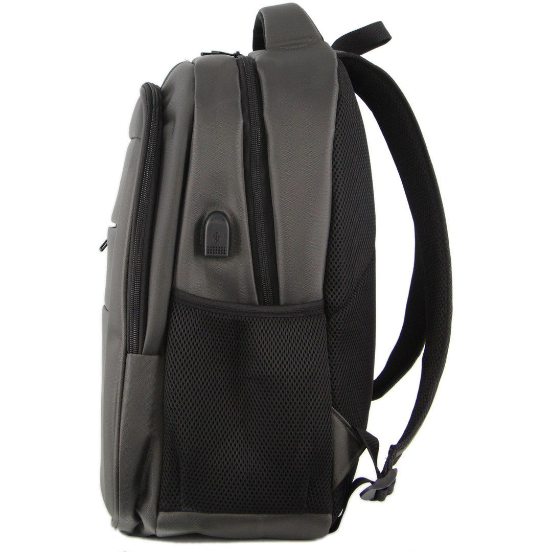 Mochila De Viagem Pierre Cardin Travel & Business Backpack with Built-in USB Port Travel Cinzentas | 5267-UGJSI