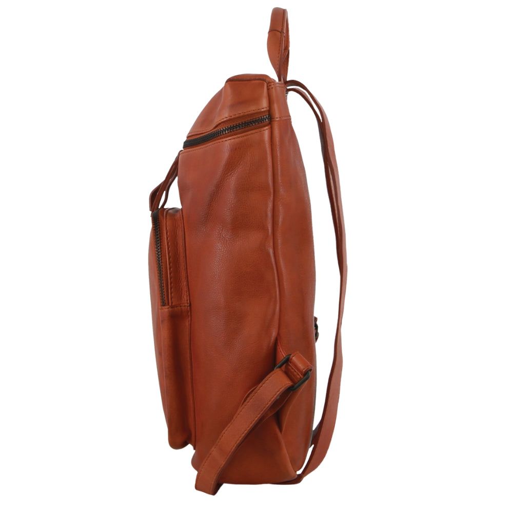 Mochilas Pierre Cardin Leather Backpack Feminino Marrom | 1927-RUXPF