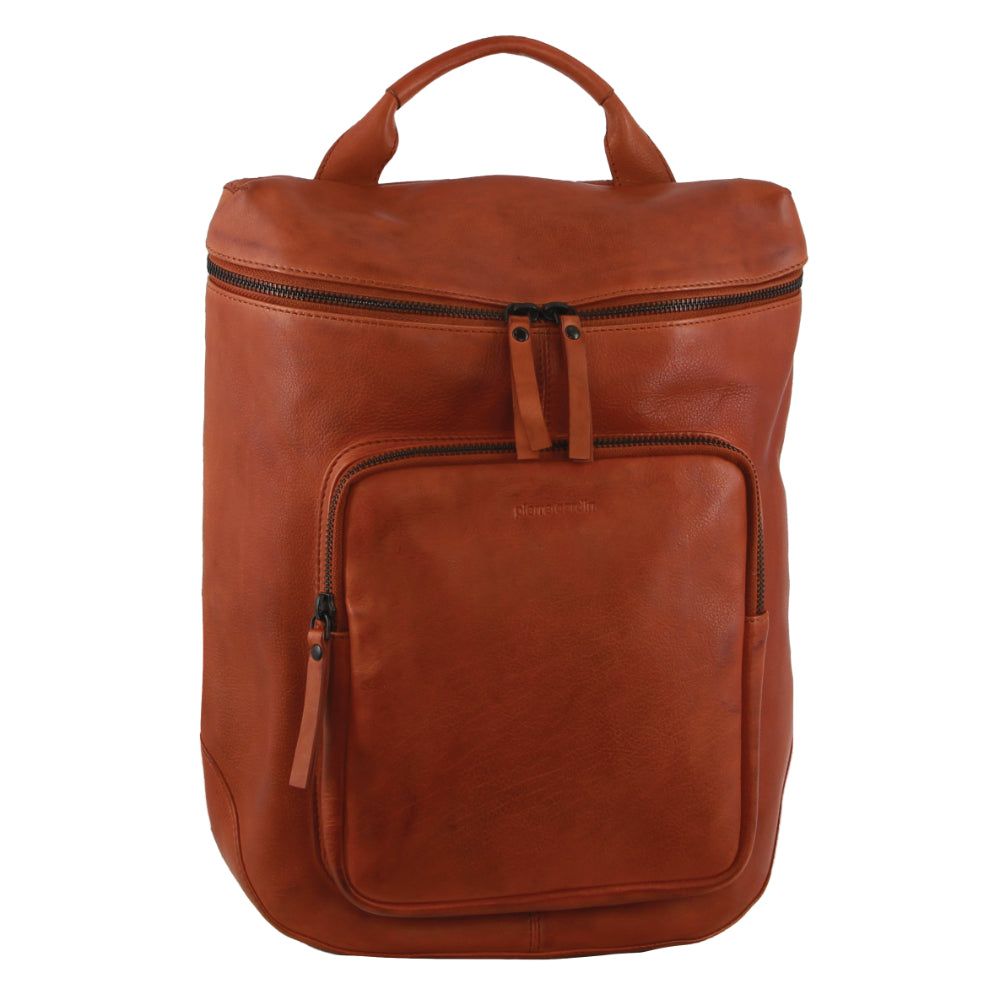 Mochilas Pierre Cardin Leather Backpack Feminino Marrom | 1927-RUXPF