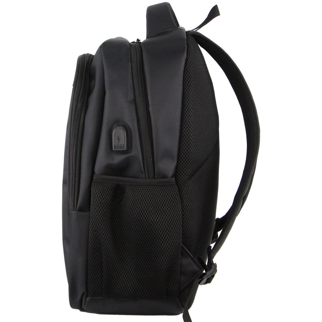 Mochilas Pierre Cardin Travel & Business Backpack with Built-in USB Port Masculino Pretas | 5291-ZQUDE