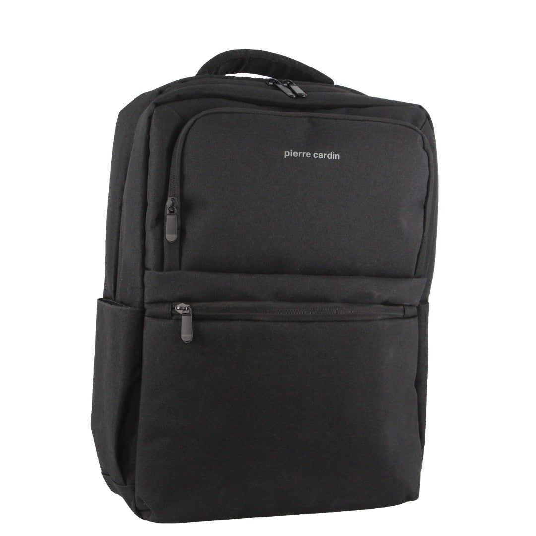 Mochilas Pierre Cardin Travel & Business Backpack with Built-in USB Port Masculino Pretas | 3562-VEXUW