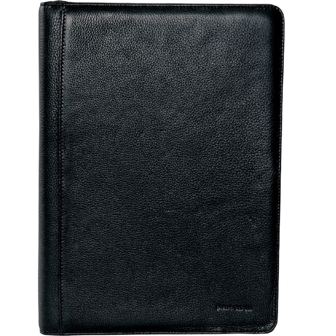 Organiser Bags & Folios Pierre Cardin Leather A4 Business Compendium Folio Masculino Pretas | 0465-GHPID