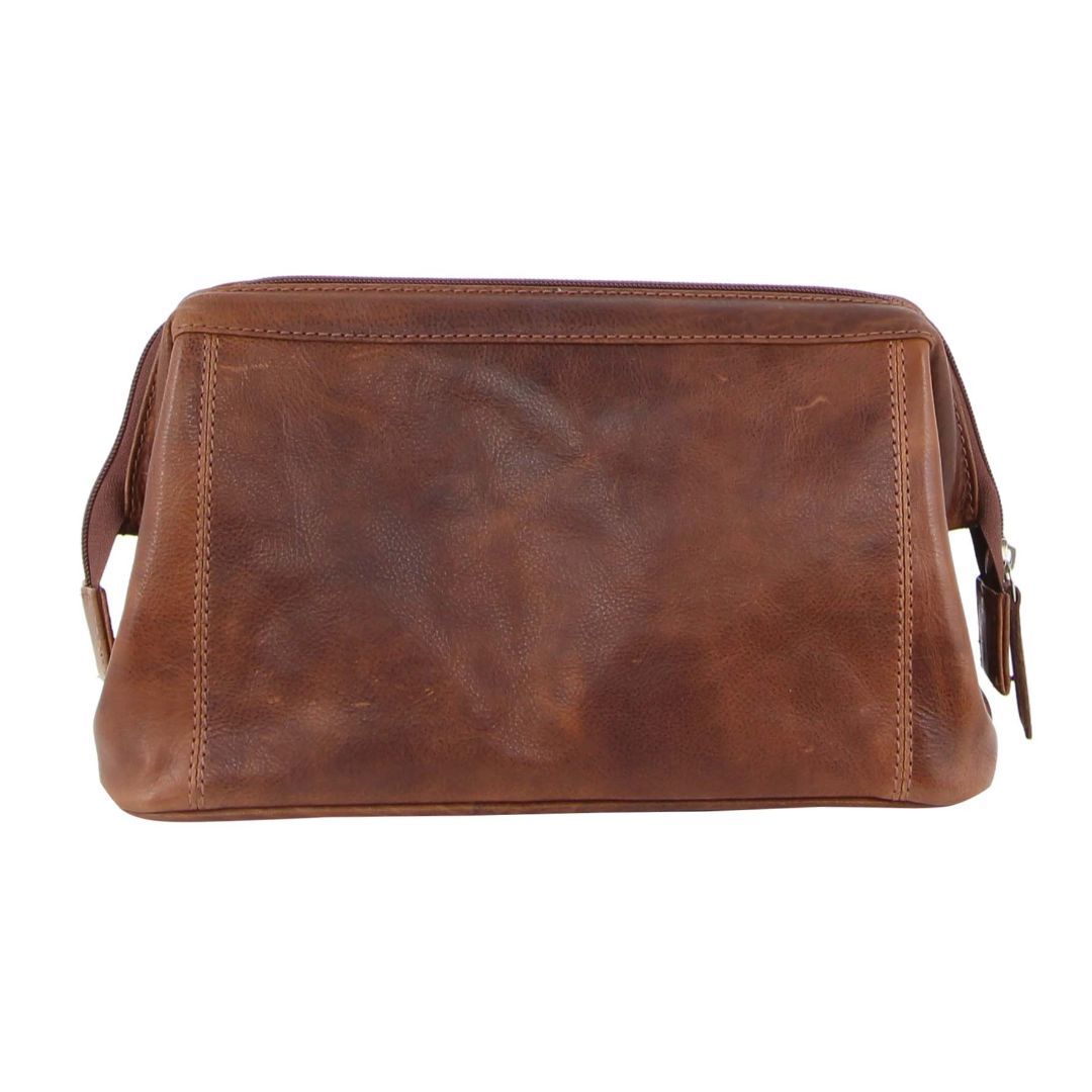 Organiser Bags & Folios Pierre Cardin Rustic Leather Toiletry Bag Masculino Marrom | 8237-AIHLQ