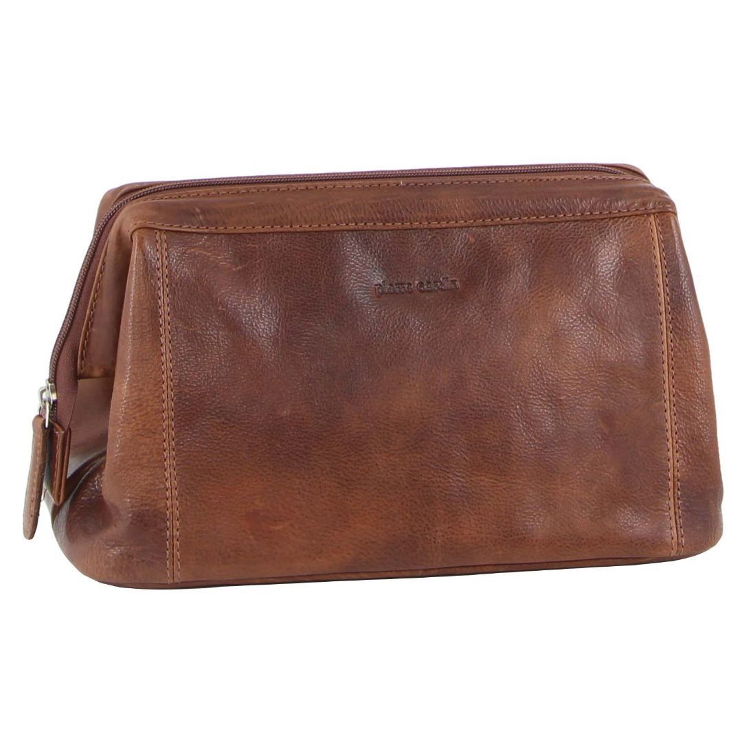 Organiser Bags & Folios Pierre Cardin Rustic Leather Toiletry Bag Masculino Marrom | 8237-AIHLQ