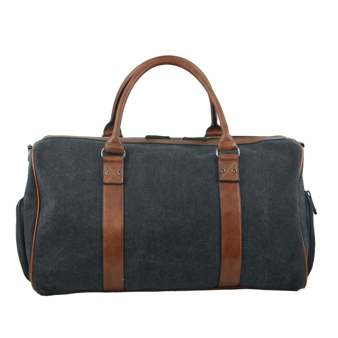 Overnight Bags Pierre Cardin Canvas Overnight Duffle Bag Travel Pretas | 8273-TPFLX