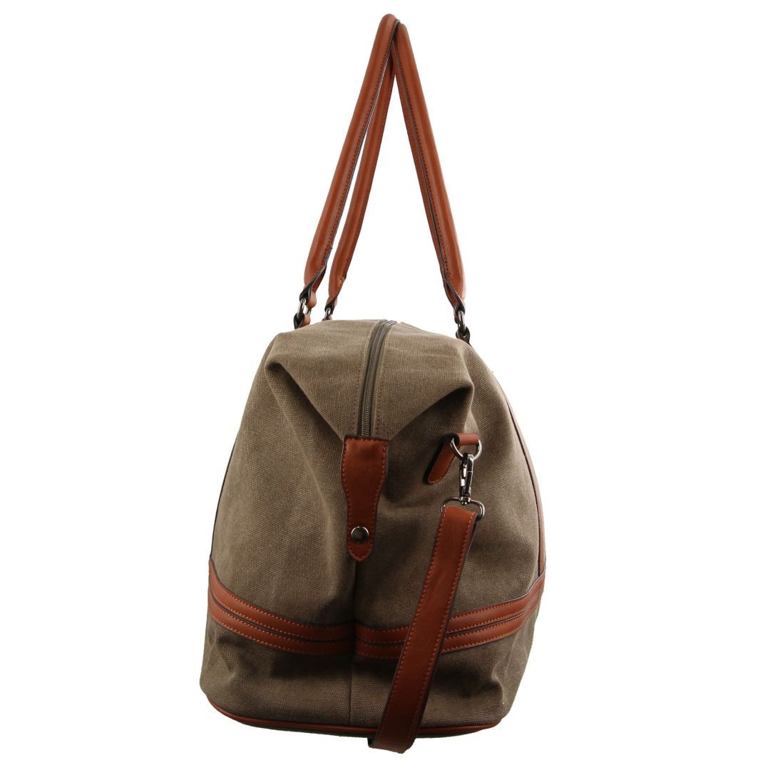 Overnight Bags Pierre Cardin Canvas Overnight Bag Travel Marrom | 7154-HJVNY