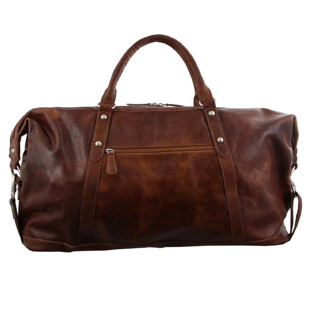 Overnight Bags Pierre Cardin Rustic Leather Business Overnight Bag Masculino Marrom | 4861-HDPBY