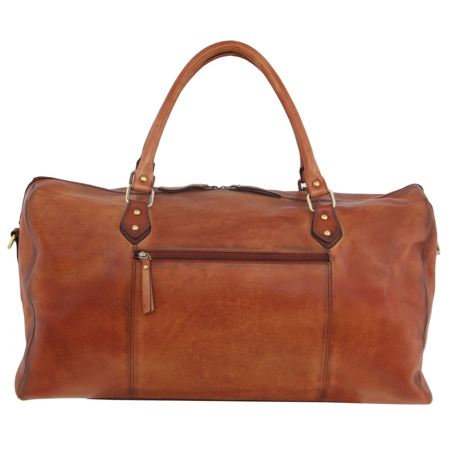 Overnight Bags Pierre Cardin Smooth Leather Overnight Bag Masculino Marrom | 0259-TDZKP