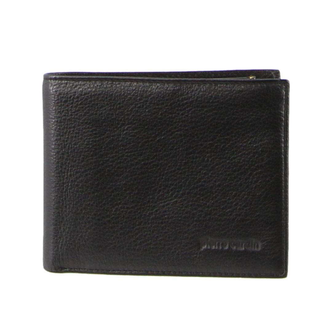 Porta Cartões Pierre Cardin Italian Leather Wallet Card Holder Masculino Pretas | 6504-RNMJP