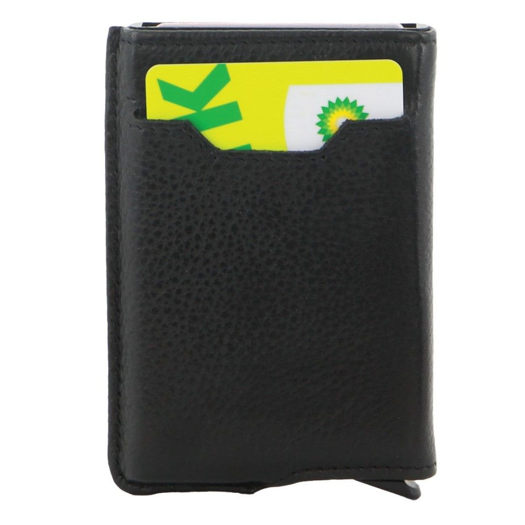 Porta Cartões Pierre Cardin Leather Smart Slide Card Holder Tab Wallet Masculino Pretas | 3910-QYLPN