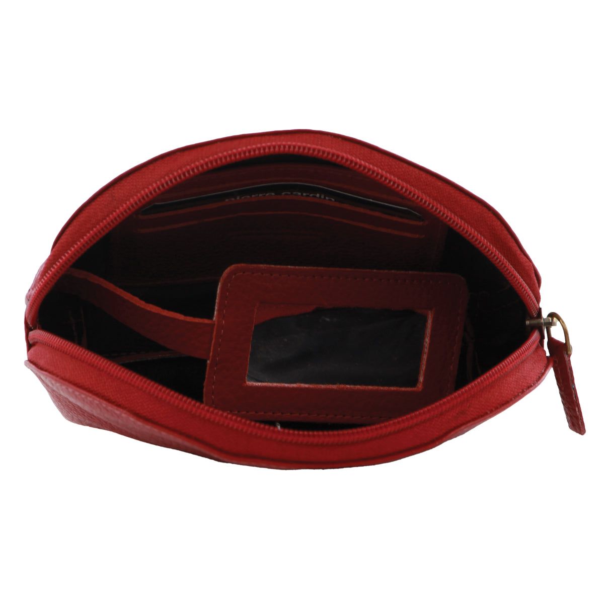 Porta Moedas Pierre Cardin Leather Coin Purse Feminino Vermelhas | 3079-MIGOA