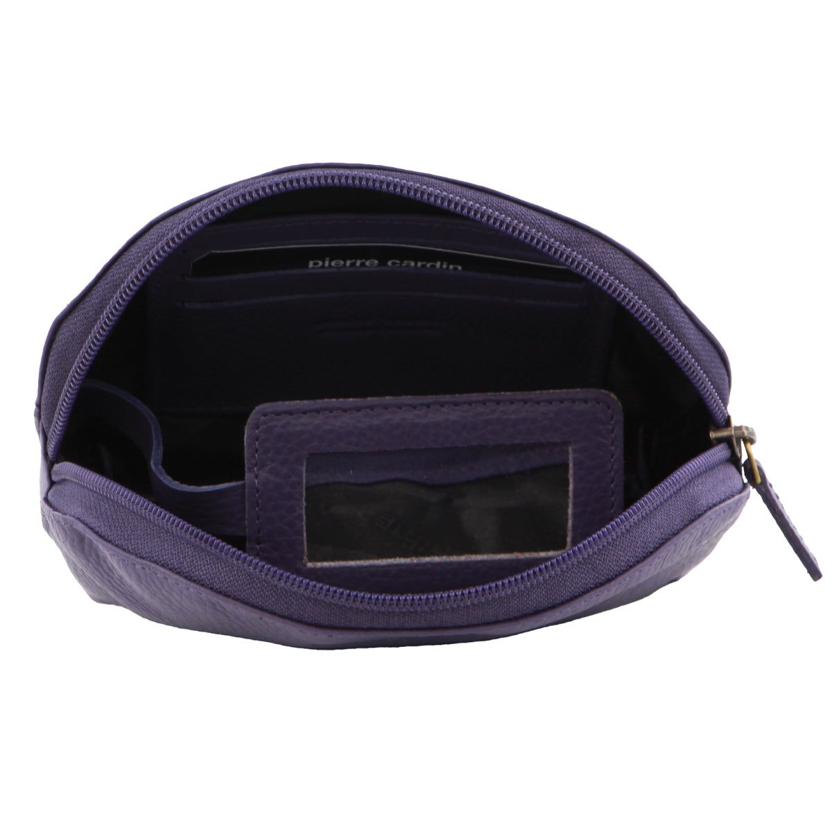 Porta Moedas Pierre Cardin Leather Coin Purse Feminino Roxo | 5326-BZVJG