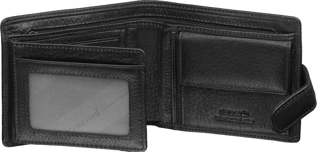 Tab Wallets Pierre Cardin Italian Leather Tab Wallet Masculino Pretas | 8173-RSIKC