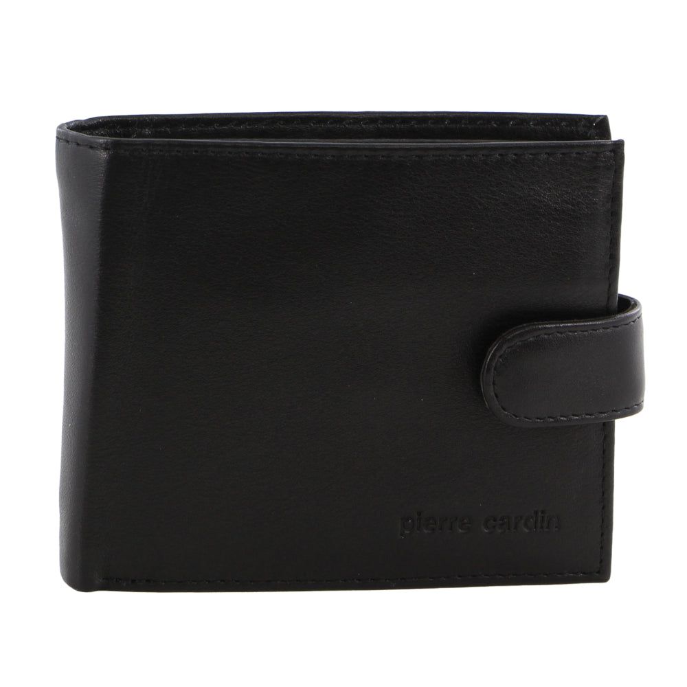 Tab Wallets Pierre Cardin Italian Leather Two Tone Wallet Masculino Pretas Marrom | 3470-DFBCM